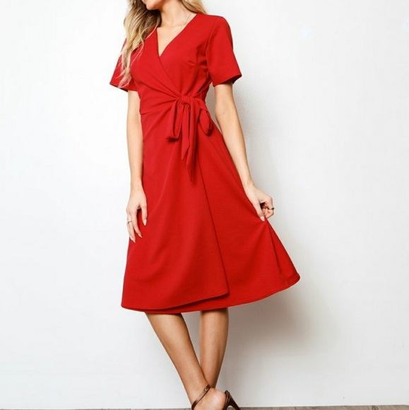 SOLD MERC NWT Wrap Dress - Picture 3 of 9